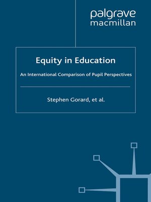 cover image of Equity in Education